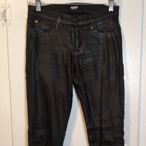 Hudson Krista Super Skinny Black Jeans 26x27